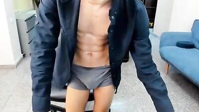 Romanian guy having fun on cam
