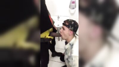 Black Daddys White Boy Serves in Public!