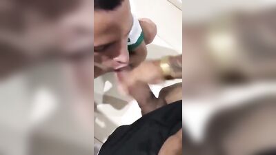 Young Latino Sucks Black Dicks in Stall 2: The Sequel (38 chars)
