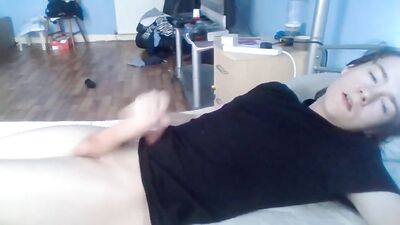 Black Shirt Cum: Solo Handjob Cum Experience