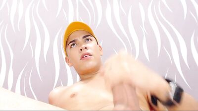 Yellow Cap Twink Eat His Cum