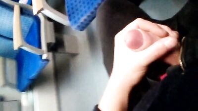 Public Train Stroke - The Return of Teen Jacking Off!