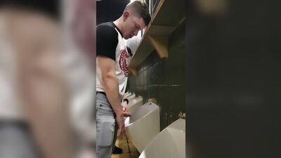 Gay Porn Urinals: Big Amateur Cocks Bisexual Hard