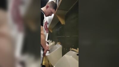 Gay Porn Urinals: Big Amateur Cocks Bisexual Hard