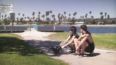 Fucking after skating: Big Cocks Handjob Oral Delights!