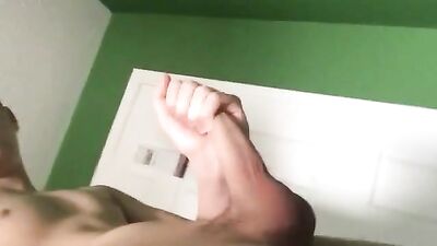 German Web-Cam Cutie Exposes His Huge Dick!