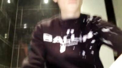 Gay Porn: Hottie in the Bathroom - Hot and Steamy Action!