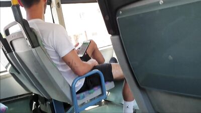 Sexy israeli boy bus ride