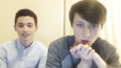 Smooth Shaved Twink Threesome - Cum Shots and Bareback Action!