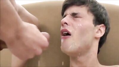 Double Facial Cumshot Frenzy with Loud Bareback Couple