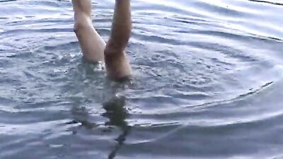 Swim naked by the lake - Gay Outdoor Sex Escapade
