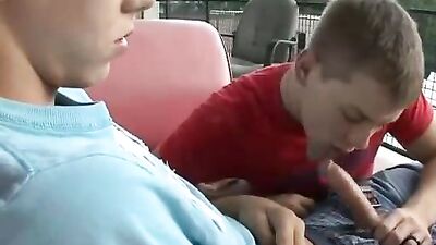 Str8 Boy Gets Blown Again: Gay Porn Action with Hot Twinks!