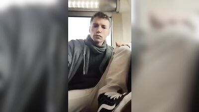 In the Bus Stop - Gay Porn Threesome Adventure