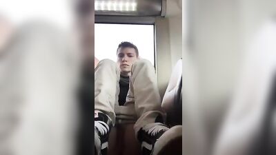 In the Bus Stop - Gay Porn Threesome Adventure