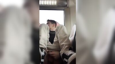 In the Bus Stop - Gay Porn Threesome Adventure