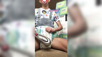 Jerking in Diapers - A Gay Porn Adventure!