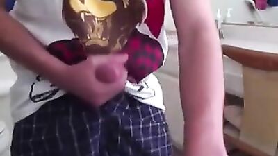 No Mess with Condom - Explosive Cum Shots Solo Web-Cam