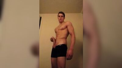 Jerking with the Muscular Guy