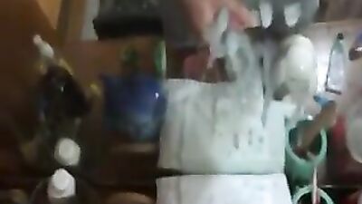 Huge cumshot on the mirror: Reflection of Passion (gay porn video)