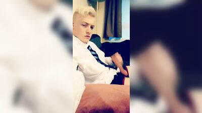Blond Jerkoff: A Dressed Up Dream!