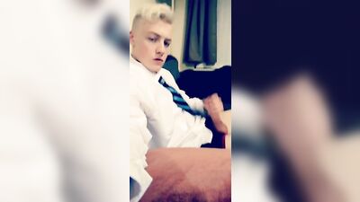 Blond Jerkoff: A Dressed Up Dream!