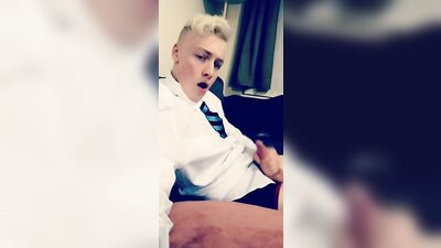 Blond Jerkoff: A Dressed Up Dream!