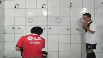 Latino Soccer Boys in Shower - Hardcore Cum Showers!