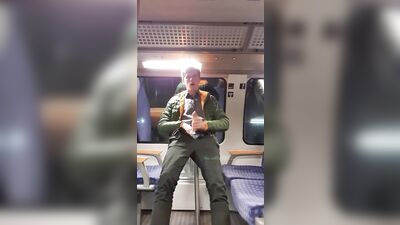 Train Ride Cum: Blond Big Dicks Amateur Boys