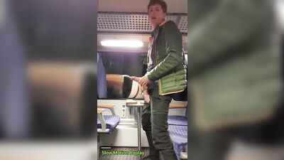 Train Ride Cum: Blond Big Dicks Amateur Boys