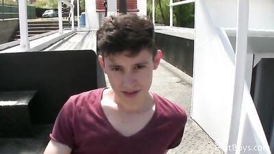 1 CA Gay young cutey relaxing outdoors