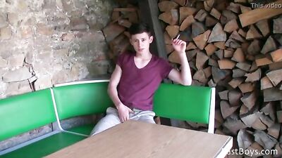1 CA Gay young cutey relaxing outdoors