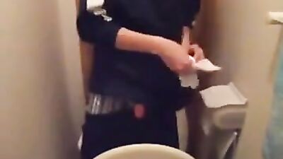Public Toilet Wank: Spycam Edition - Gay Porn Video