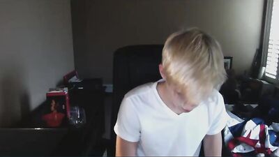 Blond Boy Webcam Show: Amateur Cocks and Cum Shots