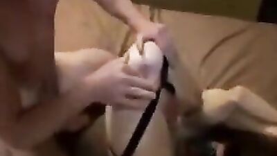 Blindfolded Boy Barebacked - Cum Shots Fetish Delight!
