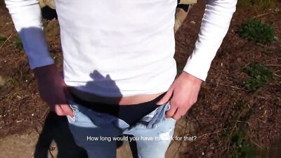 Gay Bareback Boy in Outdoor Sex!