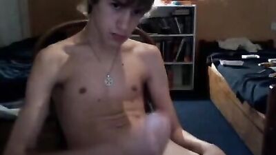 Handsome Cumshot Boy - Hot solo action!