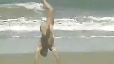 Jogging Muscle Boys Fun Public Outside!