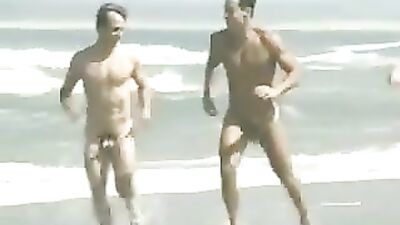 Jogging Muscle Boys Fun Public Outside!