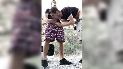 Outdoor Blowjob Friends Trade - Public Web-Cam Adventure