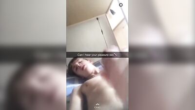 Gay boy films on his bed