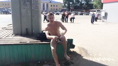 Undressed and walked naked