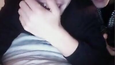 Two hetero boys masturbates on the bed