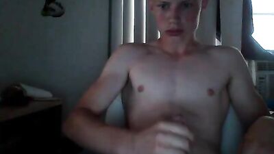 Teen blond home alone