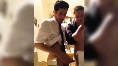 Fucking a hot twink In store stockroom