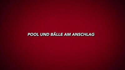 Pool und Bälle am Anschlag