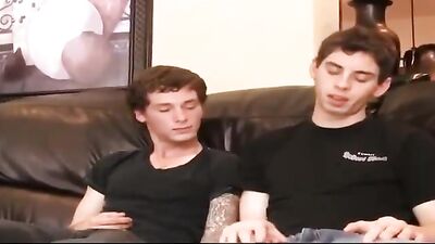 Two guys one big cock