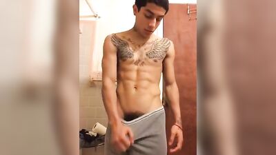Sexy angel wing tatted boy..
