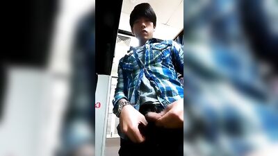 Asian Teen Boy Tease Wank
