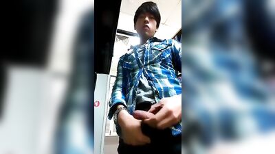 Asian Teen Boy Tease Wank
