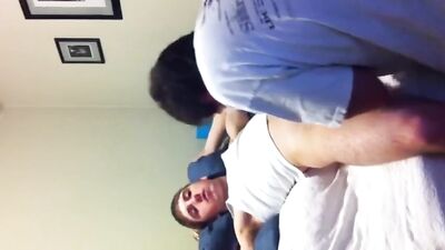 Straight cum in his mouth